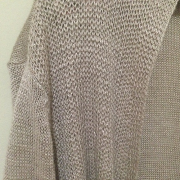 Drape cardigan sweater from Chico’s. Size large. Beige/Gold. - Picture 3 of 4